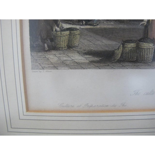 Sculpture Materials Thomas Allom 19thc Hand Colored Engraving Chinese Culture & Preparation of Tea For Sale - Image 7 of 8