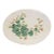 Vintage Hand-Painted Relief Ceramic Botanical Platter – Pelargonium Floral Motif For Sale