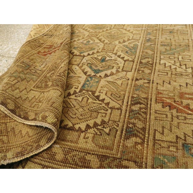 Galerie Shabab Collection Early 20th Century Caucasian Shirvan Throw Rug For Sale - Image 9 of 9