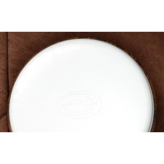 1970s Kraftware New York Brown Faux Burl Walnut Pattern Ice Bucket Lions Head Hardware For Sale - Image 11 of 13