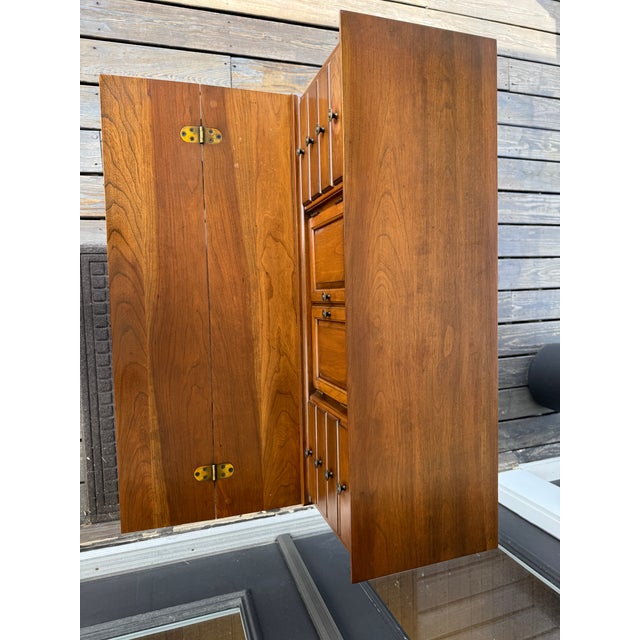 Mid 20th Century Pennsylvania House Flip Top Vintage Desk For Sale - Image 5 of 14