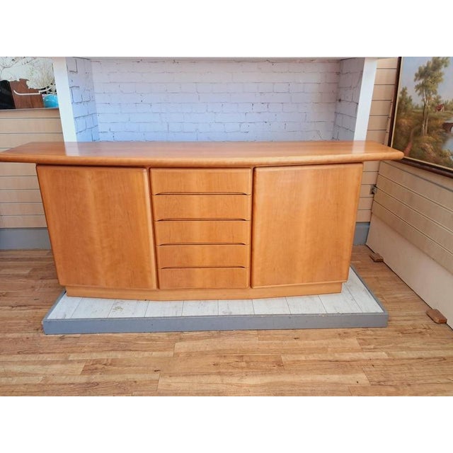 Vintage Scandinavian Sideboard in Teak For Sale - Image 9 of 18