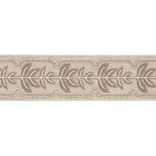 Schumacher High Line Tape Trim In Stone For Sale