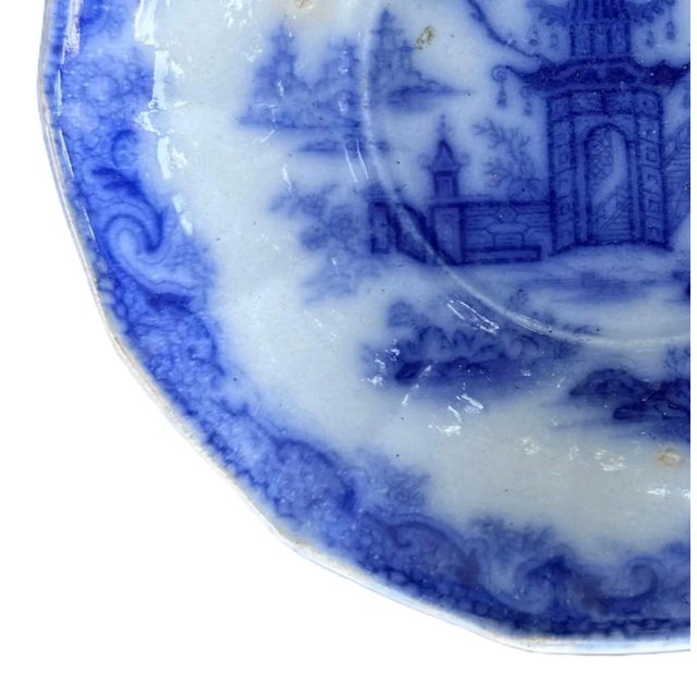 William IV Staffordshire English Ceramic plate Whampoa pattern circa 1842 For Sale - Image 3 of 8