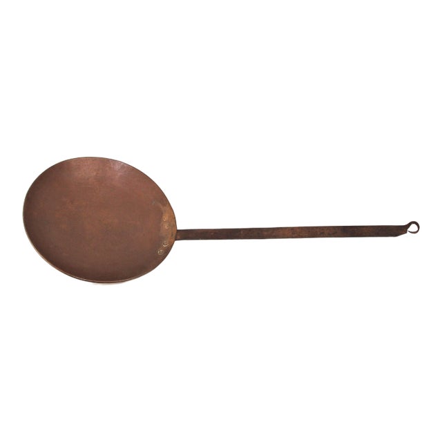 Antique Early 19th Century Handmade Copper Cooking Utensil For Sale