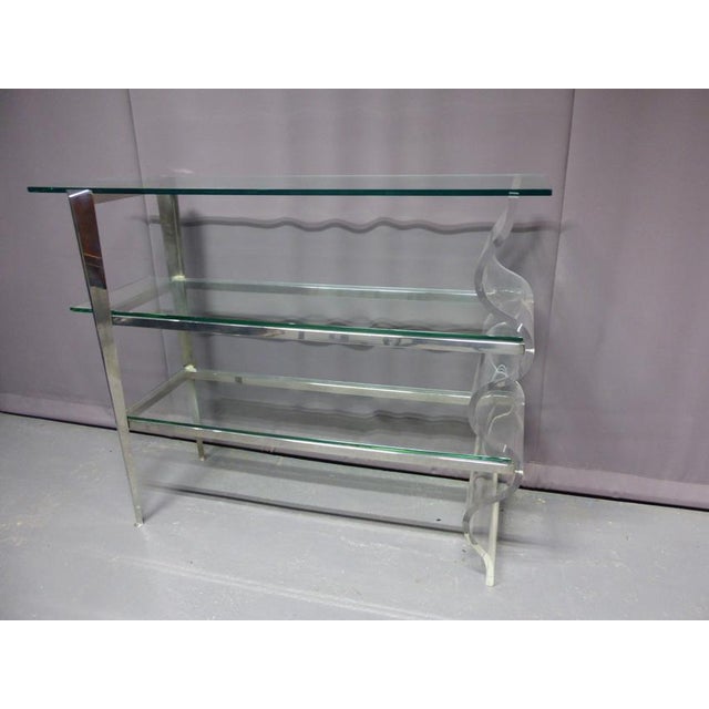 Console with Shelves, 1980s For Sale - Image 10 of 10