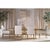 The Dining Table carries a pale Coastal Grey across a broad rectangular top, the grain running lengthwise through it and...