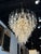 Vintage Murano Mazzega Chandelier by Carlo Nason, Brass & Glass, Italy, 1960s For Sale - Image 11 of 12