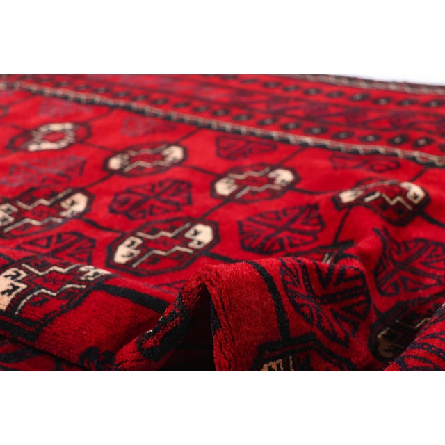 Antique Persian Turkoman Rug - 04'05 X 07'00 For Sale In Dallas - Image 6 of 10