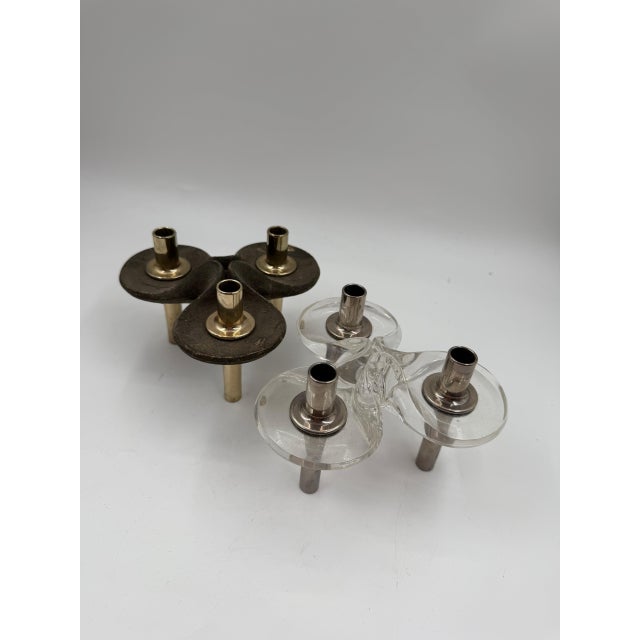 Candleholders by Ceasar Stoff & Fritz Nagel for BMF, 1960s, Set of 2 For Sale - Image 6 of 11