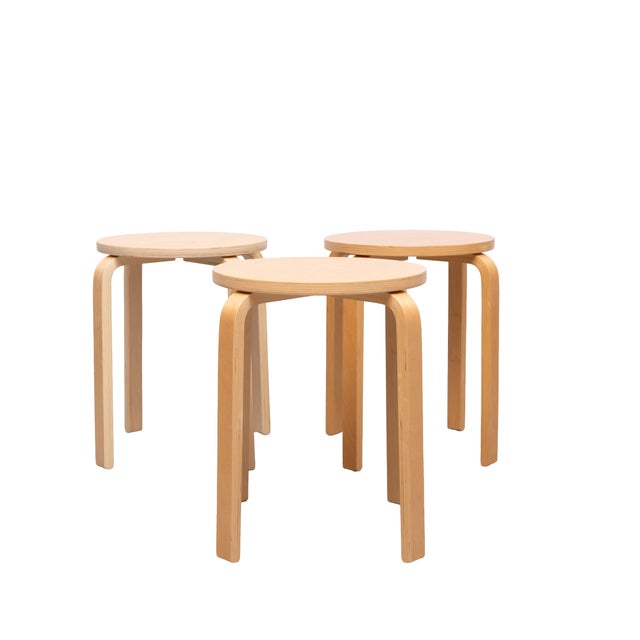 1980s Frosta Stools from Ikea, 1980s, Set of 3 For Sale - Image 5 of 10