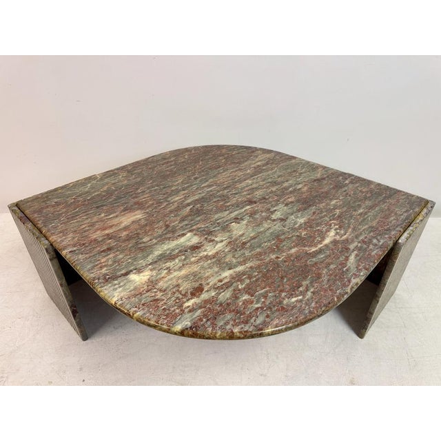 Vintage Eye-Shaped Marble Table, 1990s For Sale - Image 12 of 13
