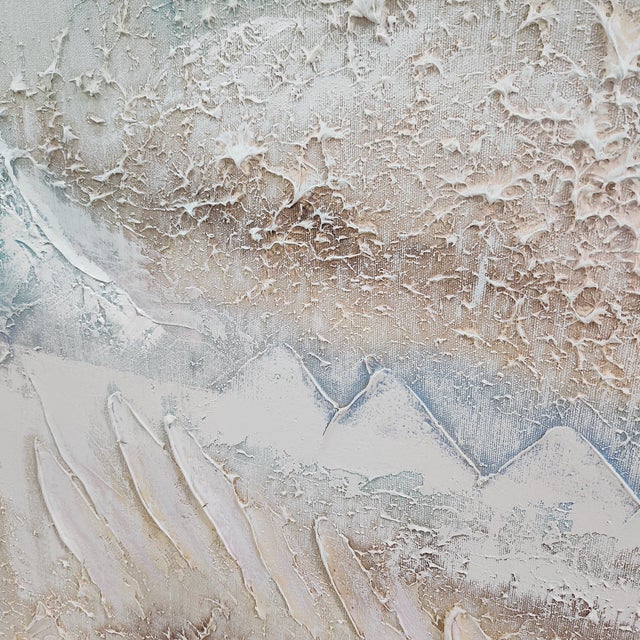 Vintage Lee Reynolds Textured Abstract Landscape Diptych – Pair Large 30x40 Canvases For Sale - Image 12 of 14