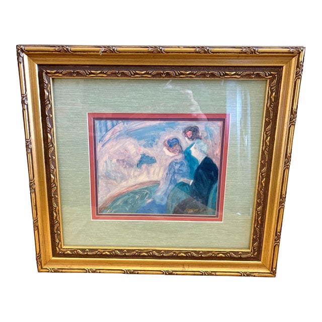 Late 20th Century Vintage Barbara A.Wood “ at the Ballet” Lithograph Signed and Numbered Limited Edition For Sale