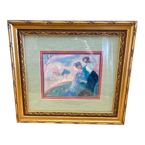 Late 20th Century Vintage Barbara A.Wood “ at the Ballet” Lithograph Signed and Numbered Limited Edition