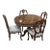 French Style 5 Pieces Dining Room Set Gold Details For Sale