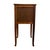 Mid-Century Modern Antique Marble-Top Wooden Nightstand / Bedside Cabinet With Porcelain Interior & Inlaid Accent. For Sale - Image 3 of 10