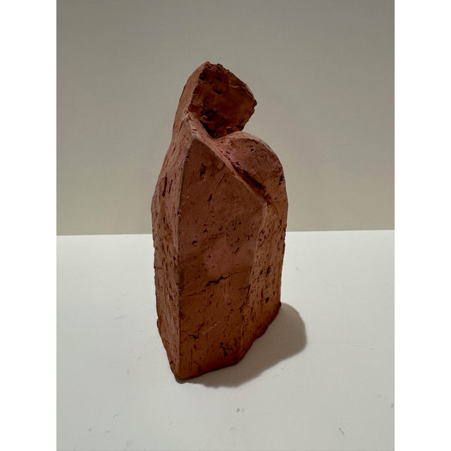 Mid 20th Century Mid 20th Century Larry Mohr Abstract Carved Terracotta Figural Sculpture Signed For Sale - Image 5 of 11