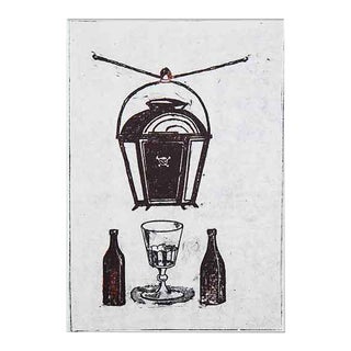 Modern Max Ernst Lithograph Original Numbered Limited Ed. "Dregs Of...and Beer" For Sale