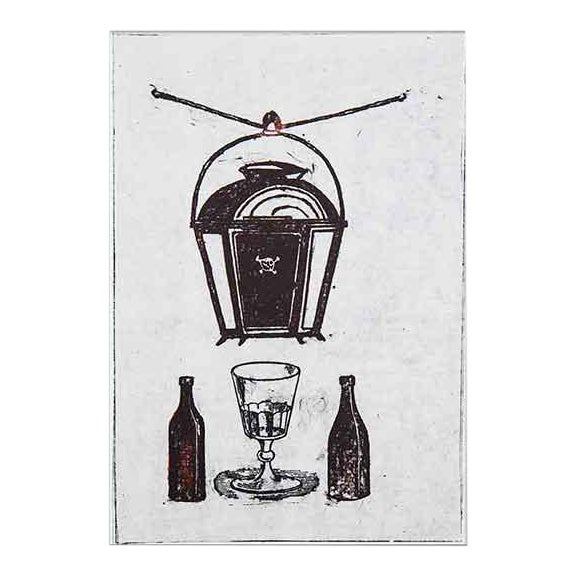 Modern Max Ernst Lithograph Original Numbered Limited Ed. "Dregs Of...and Beer" For Sale