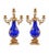 French Empire Glass Candelabras with Gilt Mounts, 1870, Set of 2 For Sale - Image 15 of 15