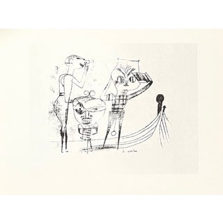1947 Paul Klee Engraving 32 Vulgar Comedy 1922 Reproduction For Sale