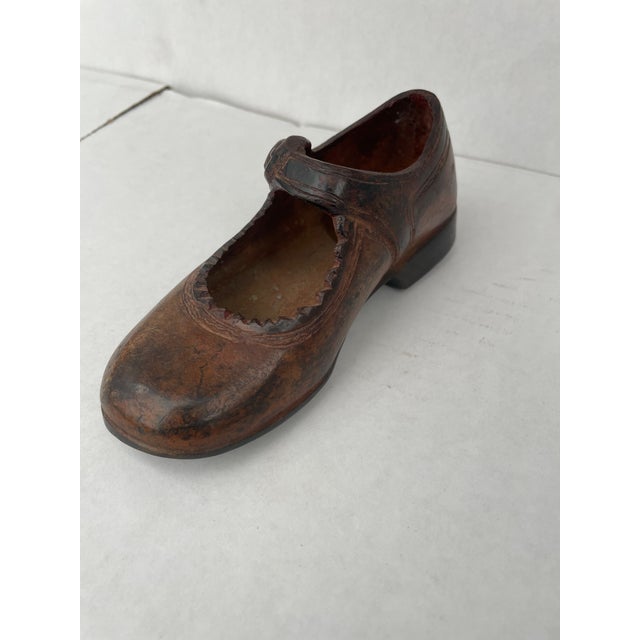 1960s 1960s Bronze Maryjane Shoe Sculpture For Sale - Image 5 of 12