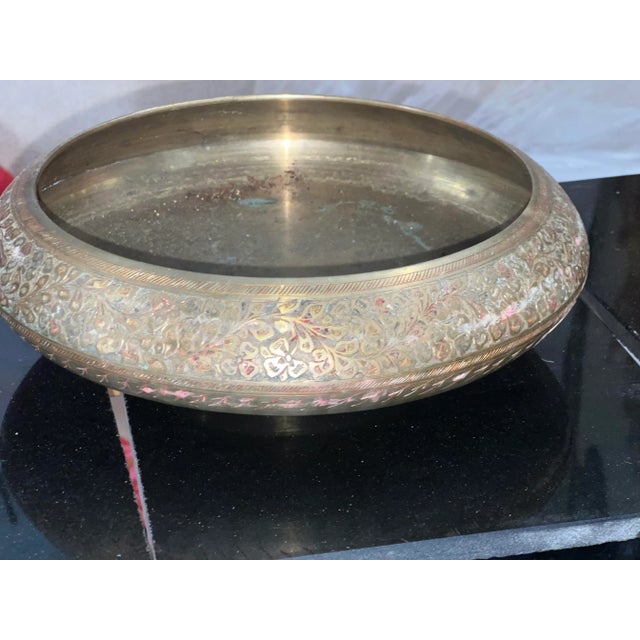 Great vintage brass bowl with beautiful engraved design! Great for any decor! Please check out my other listings!