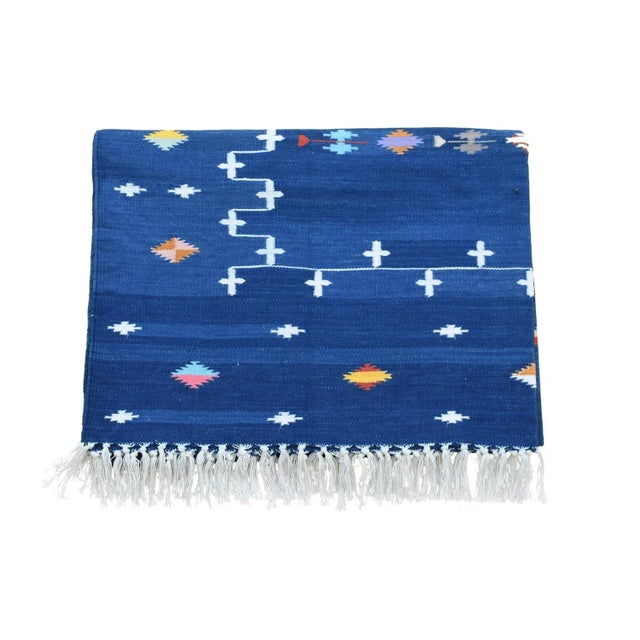 Boho Chic Keava Rug, 12x15, Blue For Sale - Image 3 of 4