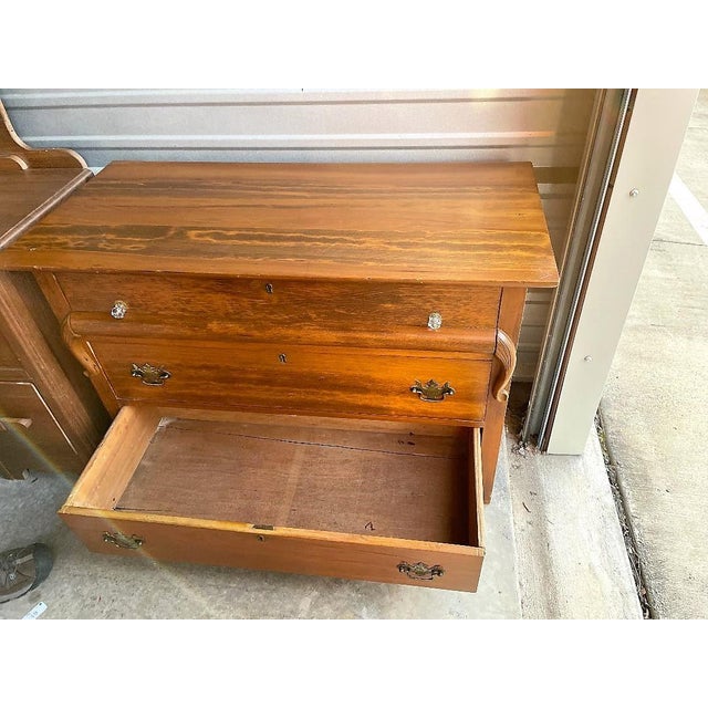 Antique Traditional Oak 3 Drawer Dresser Chairish