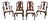 Set of 6 Henkel Harris Mahogany Queen Anne Dining Chairs For Sale