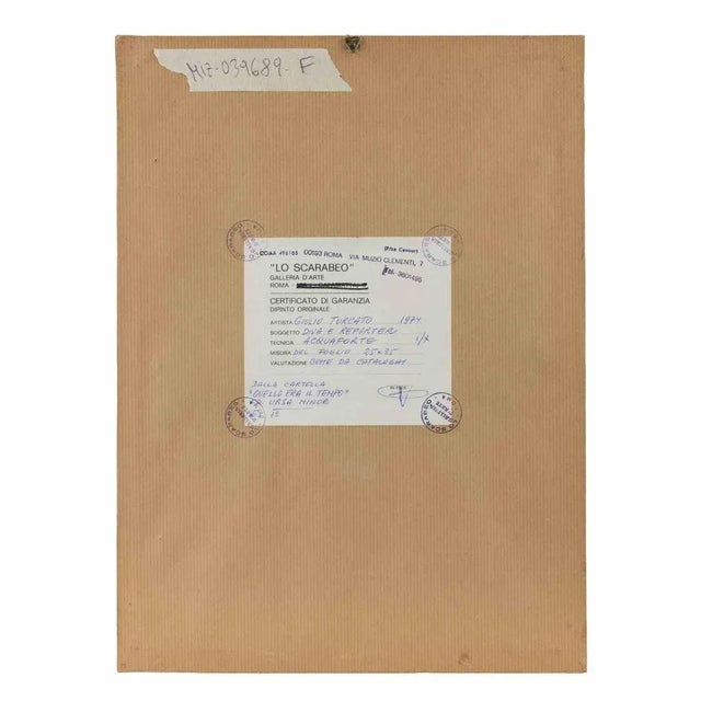 Giulio Turcato, Diva e Reporter, Etching, 1974 For Sale - Image 4 of 5