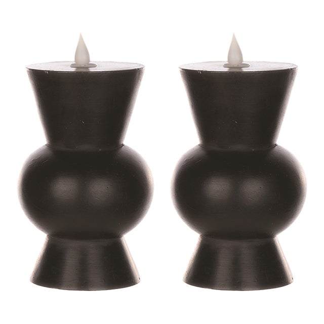 Add a sleek, modern glow to your space with this set of Simplux Designer LED Candles. Crafted from real wax with a...