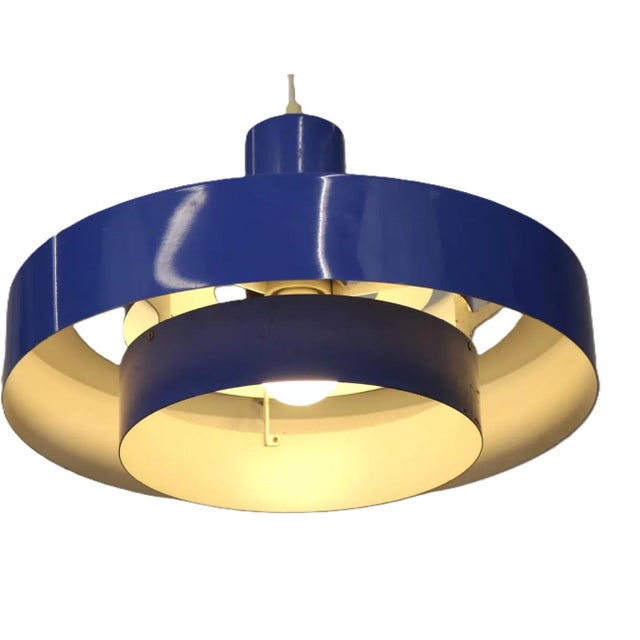 Mid-Century Modern 1960's Danish Pendant Light From Equator Line by Jo Hammerborg for Fog and Morup For Sale - Image 3 of 8