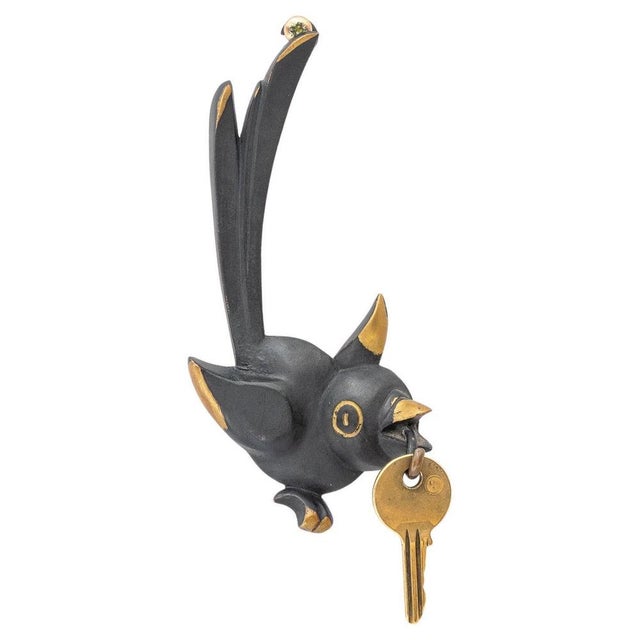 Bird Keyhanger by Walter Bosse, Vienna, 1950s For Sale - Image 6 of 6