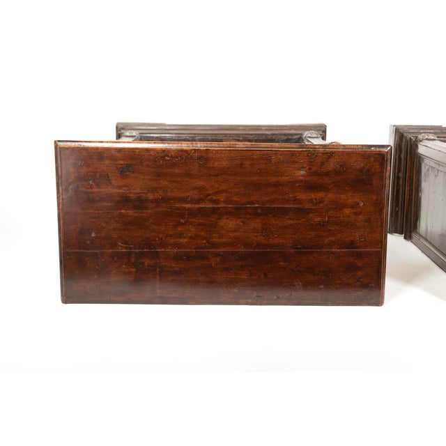 Wood Pair of Narrow 18th Century Italian Walnut Buffets, Italy Circa 1780 For Sale - Image 7 of 12