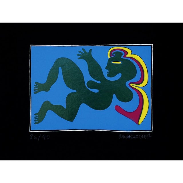 Hand Signed. Edition of 90 pieces plus some artist's proofs. Excellent condition. This piece is attributed to the...