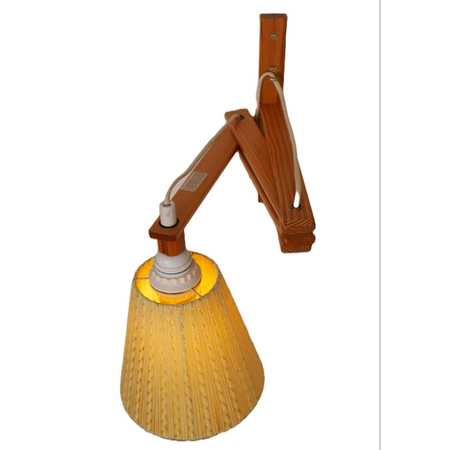 Mid-Century Modern Mid-Century Modern Scandinavian Accordion Wall Lamp from Ikea, 1970s For Sale - Image 3 of 15