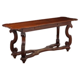 Desk in Poplar and Walnut For Sale