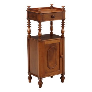 Umbertino Bedside Table in Walnut For Sale