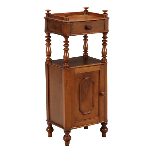 Umbertino Bedside Table in Walnut For Sale