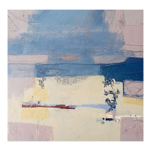 Beach, Winter: Mixed Media Painting by Patricia McParlin