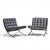 Mies van der Rohe for Knoll Mid Century Barcelona Chairs - Pair Each chair measures: 30 wide x 30 deep x 30.75 high, with...