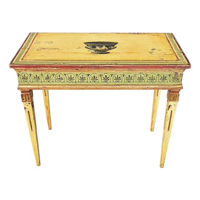 Italian 18th Century Painted Console Table For Sale