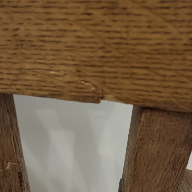 Vintage Mission Style Arts & Crafts Quarter Sawn Oak Armchair For Sale - Image 11 of 16