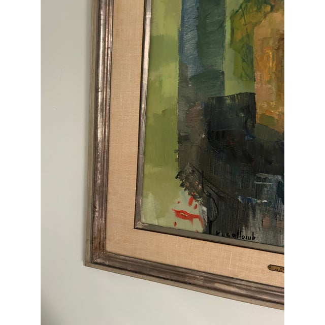 Textile Large Paul Collumb Impasto Still Life Painting For Sale - Image 7 of 10