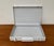 White Postmodern White Perforated Metal Briefcase, 1980s For Sale - Image 8 of 18