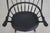Wood Set of 6 Black Sue Dick Windsor Dining Room Chairs For Sale - Image 7 of 18