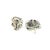 Traditional 1990s Pair of John Hardy Estate Post Omega Back Earrings Sterling Silver 18k Yellow Gold For Sale - Image 3 of 6