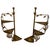 1970s Pair of Gilded Metal Spiral Staircase Wall-Mounted Shelves - 1970's For Sale - Image 5 of 12